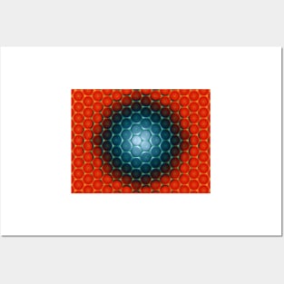 Abstract Blue Sphere Posters and Art